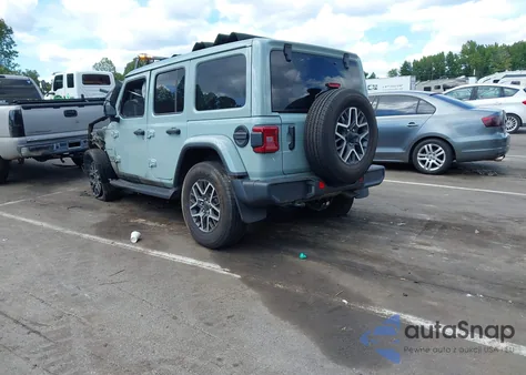 2024 Jeep Wrangler 4-Door Sahara 4X4 from USA, damaged, VIN 1C4PJXEG6RW240173